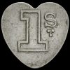 E W Webb Spitalfields 1 Shilling Market Token Obverse