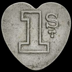 E W Webb Spitalfields 1 Shilling Market Token Obverse