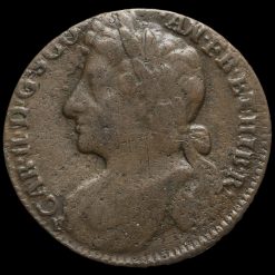 Scotland, 1678 Charles II Early Milled Bawbee, Rare
