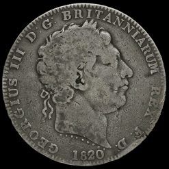 1820 George III Milled Silver LX Crown Obverse