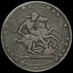 1820 George III Milled Silver LX Crown Reverse
