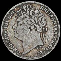 1821 George IV Milled Silver Sixpence Obverse