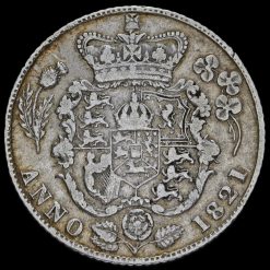 1821 George IV Milled Silver Sixpence Reverse