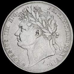 1823 George IV Milled Silver Half Crown Obverse