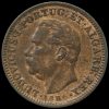 Portuguese India 1886 Luíz I 1/4 Tanga Obverse