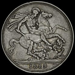 1889 Queen Victoria Jubilee Head Silver Crown Reverse