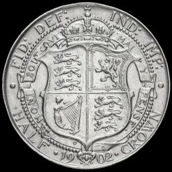 1902 Edward VII Silver Half Crown Reverse
