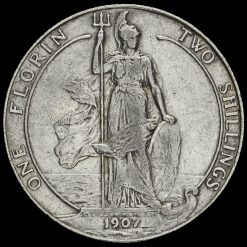 1907 Edward VII Silver Florin Reverse