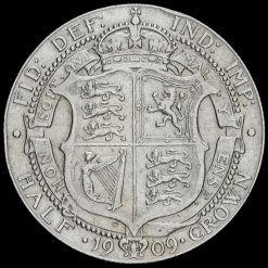 1909 Edward VII Silver Half Crown Reverse