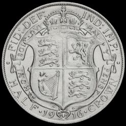1916 George V Silver Half Crown Reverse