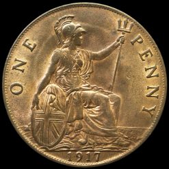 1917 George V Penny Reverse