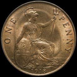 1918 George V Penny Reverse