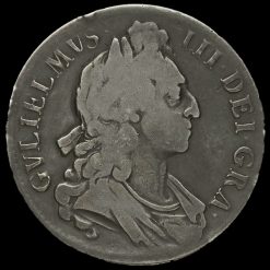1696 William III Early Milled Silver Octavo Crown Obverse
