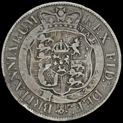 1818 George III Milled Silver Half Crown Reverse