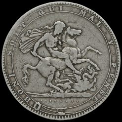 1819 George III Milled Silver LIX Crown Reverse
