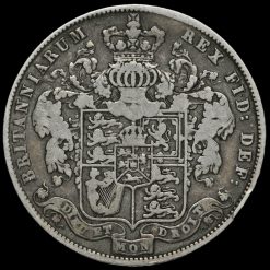 1825 George IV Milled Silver Half Crown Reverse