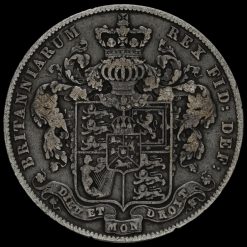 1826 George IV Milled Silver Half Crown Reverse