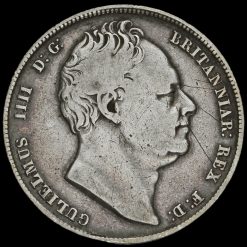 1834 William IV Milled Silver Half Crown Obverse