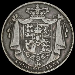 1834 William IV Milled Silver Half Crown Reverse