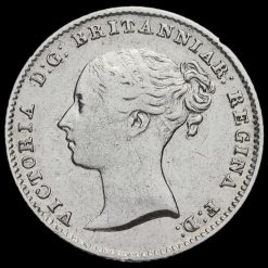 1838 Queen Victoria Young Head Silver Fourpence / Groat Obverse