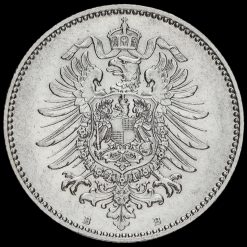 Germany 1875 B Wilhelm I Silver 1 Mark Obverse