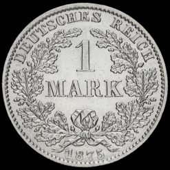Germany 1875 B Wilhelm I Silver 1 Mark Reverse