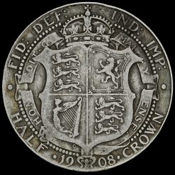 1908 Edward VII Silver Half Crown Reverse
