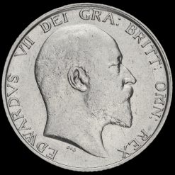1908 Edward VII Silver Shilling Obverse