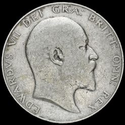 1909 Edward VII Silver Half Crown Obverse