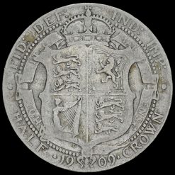 1909 Edward VII Silver Half Crown Reverse