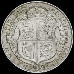 1915 George V Silver Half Crown Reverse