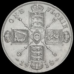 1918 George V Silver Florin Reverse