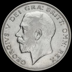1925 George V Silver Half Crown Obverse