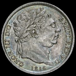 1816 George III Milled Silver Sixpence Obverse