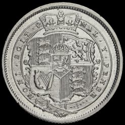 1820 George III Milled Silver Shilling Reverse