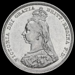 1887 Queen Victoria Jubilee Head Silver Shilling Obverse