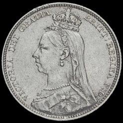 1889 Queen Victoria Jubilee Head Silver Shilling Obverse