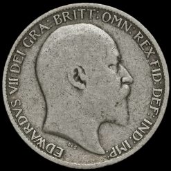 1905 Edward VII Silver Sixpence Obverse