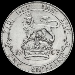 1907 Edward VII Silver Shilling Reverse