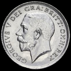 1911 George V Silver Sixpence Obverse