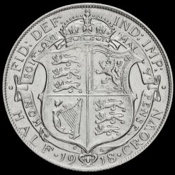 1918 George V Silver Half Crown Reverse