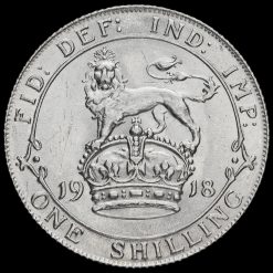 1918 George V Silver Shilling Reverse