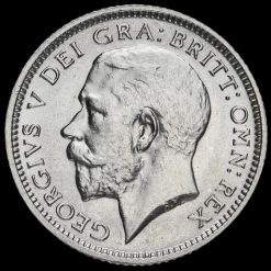 1925 George V Silver Sixpence Obverse