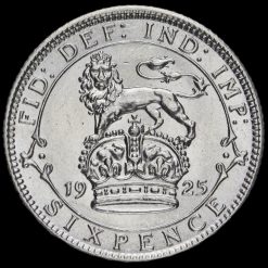 1925 George V Silver Sixpence Reverse