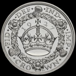 1927 George V Silver Proof Wreath Crown Reverse