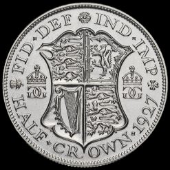 1927 George V Silver Proof Half Crown Reverse
