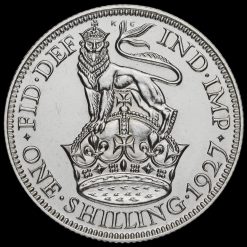 1927 George V Proof Silver Shilling Reverse