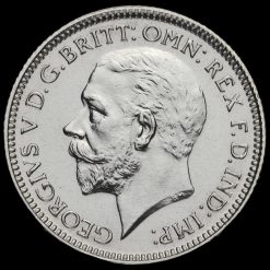 1927 George V Proof Silver Sixpence Obverse