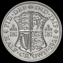 1928 George V Silver Half Crown Reverse