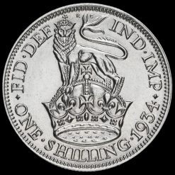 1934 George V Silver Shilling Reverse